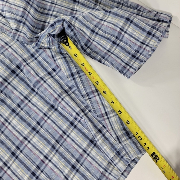 Eddie Bauer Shorts Bermuda Chino Flat Front Plaid Size 8 - Picture 7 of 7